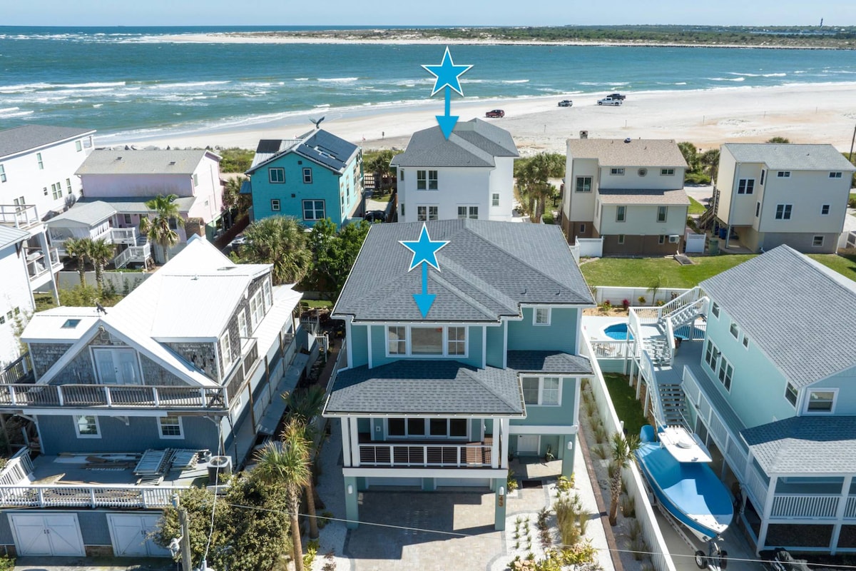 Two Luxury Home Complex, Fire Pit, Beach Access!