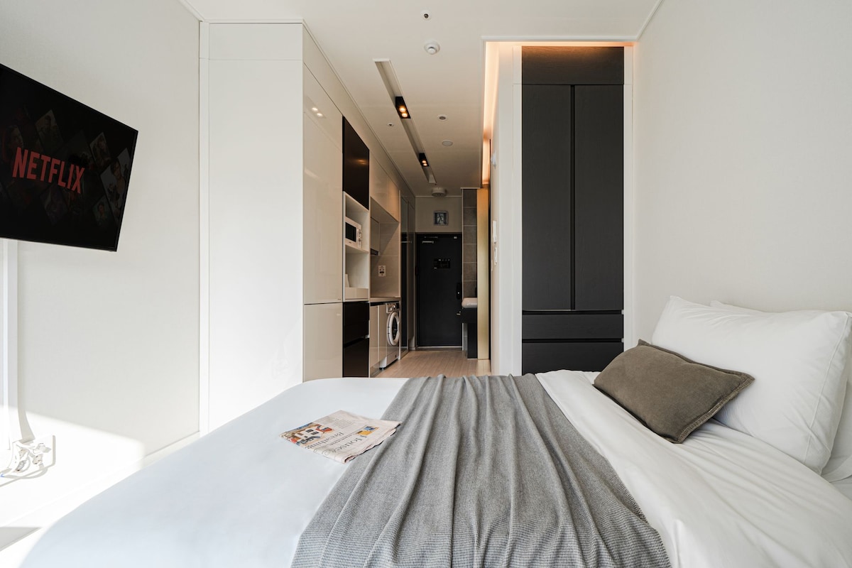 busan residence】#釜山市中心！#全套设施#1人房源#感性房源#city - 釜山的酒店式公寓出租、釜山、韩国- 爱彼迎