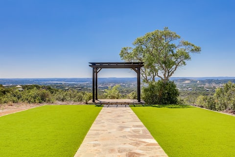 Hilltop wedding estate with sunset views