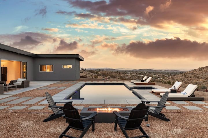 Elevate • New Home W/ Pool, Spa, Game Room, Views! - Yucca Valley, CA