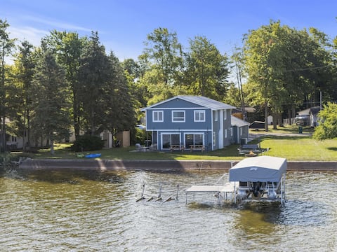True Houghton Lakefront | Double Lot & Dock