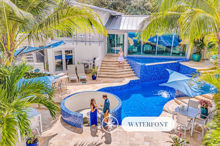 Waterfront Oasis | Cascading Pool &Views | Cascade