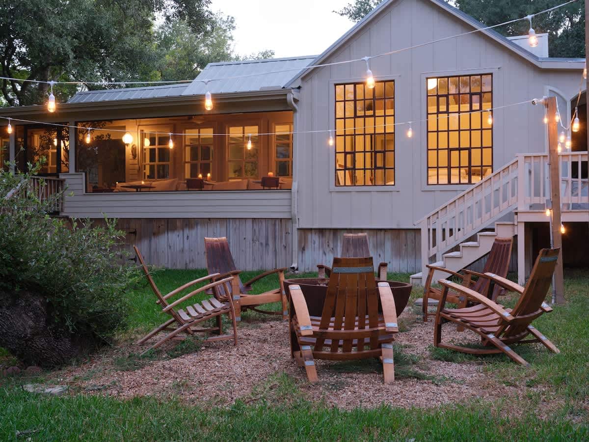 Neutral designer home in the Round Top countryside