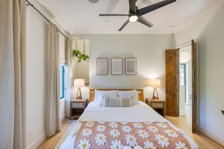 Bedroom 2 features a king bed and ensuite bathroom.