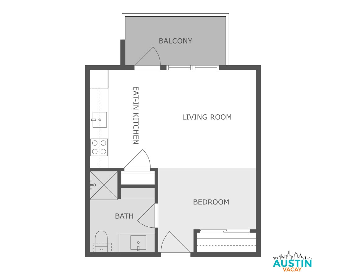 Vibrant Austin Studio | Balcony + Parking + Wi-Fi