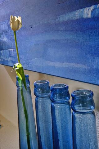 Villa Ouranos our dream in blue and cream with sea gallery image 4