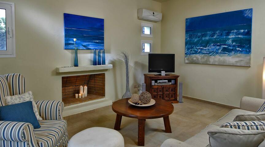 Villa Ouranos our dream in blue and cream with sea gallery image 2