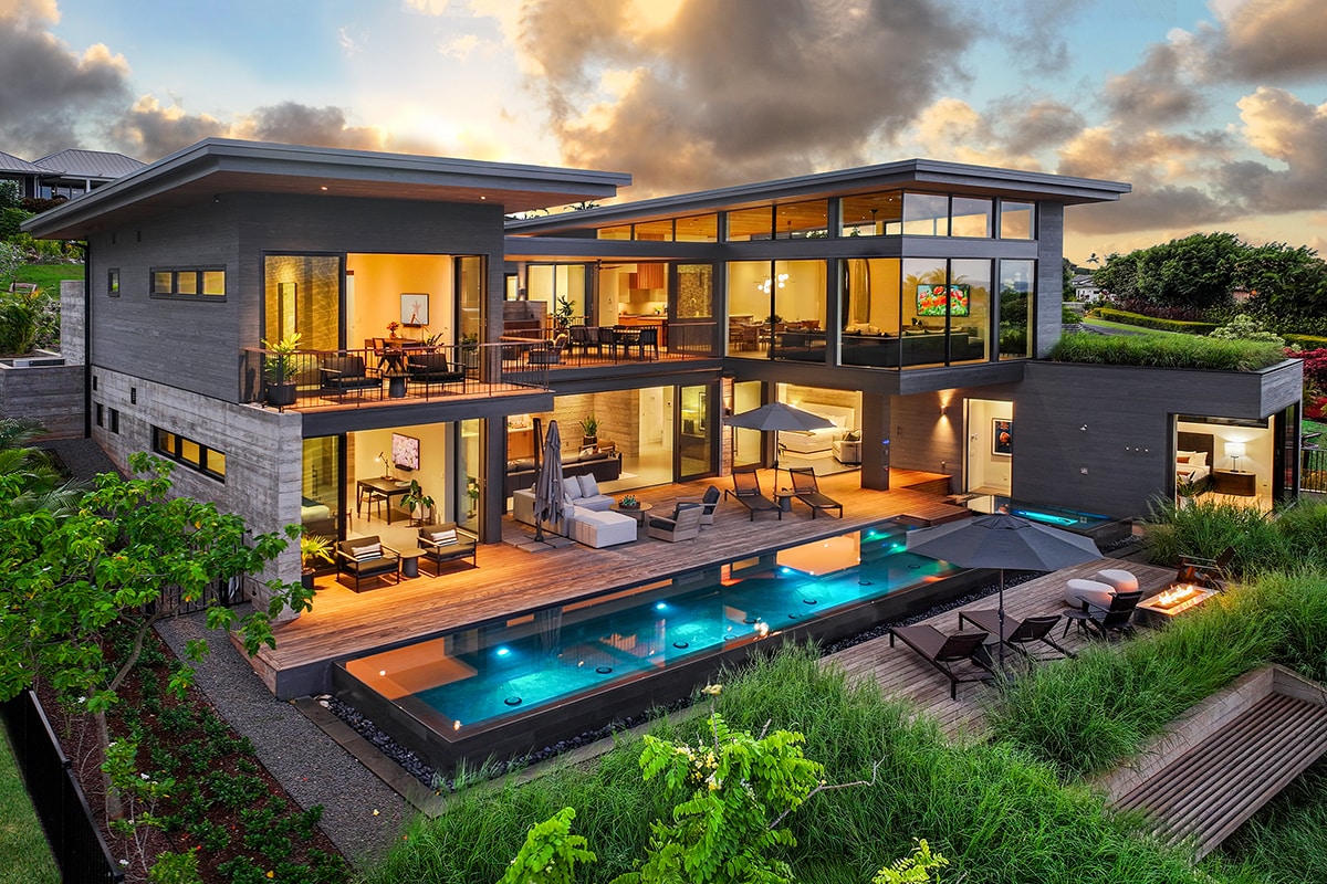 Hale Oma'oma'o - Modern New Ocean-View Villa - Houses for Rent in