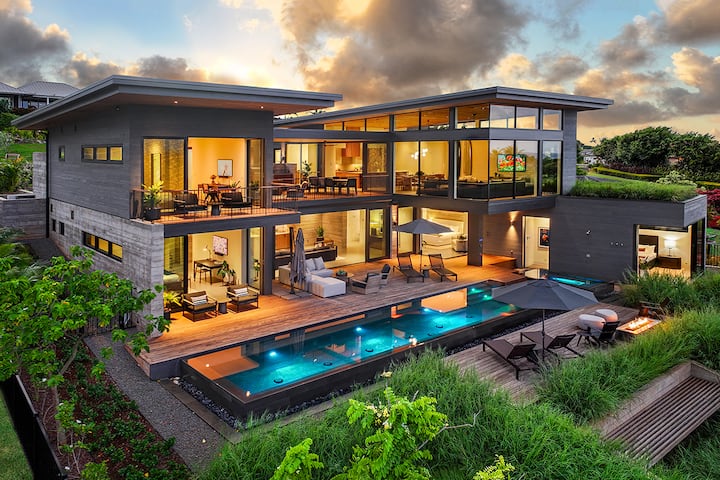 Hale Oma'oma'o - Modern New Ocean-view Villa - Kauai, HI