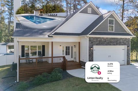 Top performing Airbnb: New Construction w/ Pool! in Gumlog