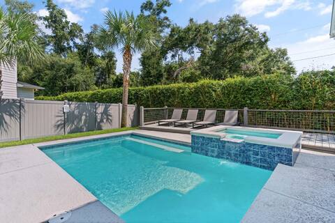 Hook, Wine & Sinker near the village with a pool,