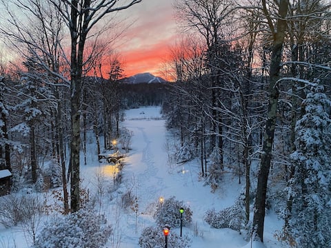 View of Jay Peak from the Hot Tub!