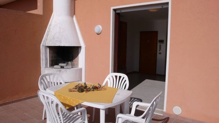 Spacieuse Terrasse Avec Cheminée - Bibione