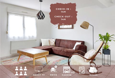 House, 120m², table tennis, garage, 5km Colmar