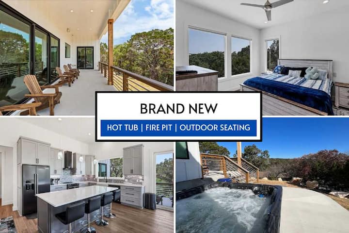 Relax In Luxury | Hot Tub, Fire Pit & Scenic Views - Canyon Lake, TX