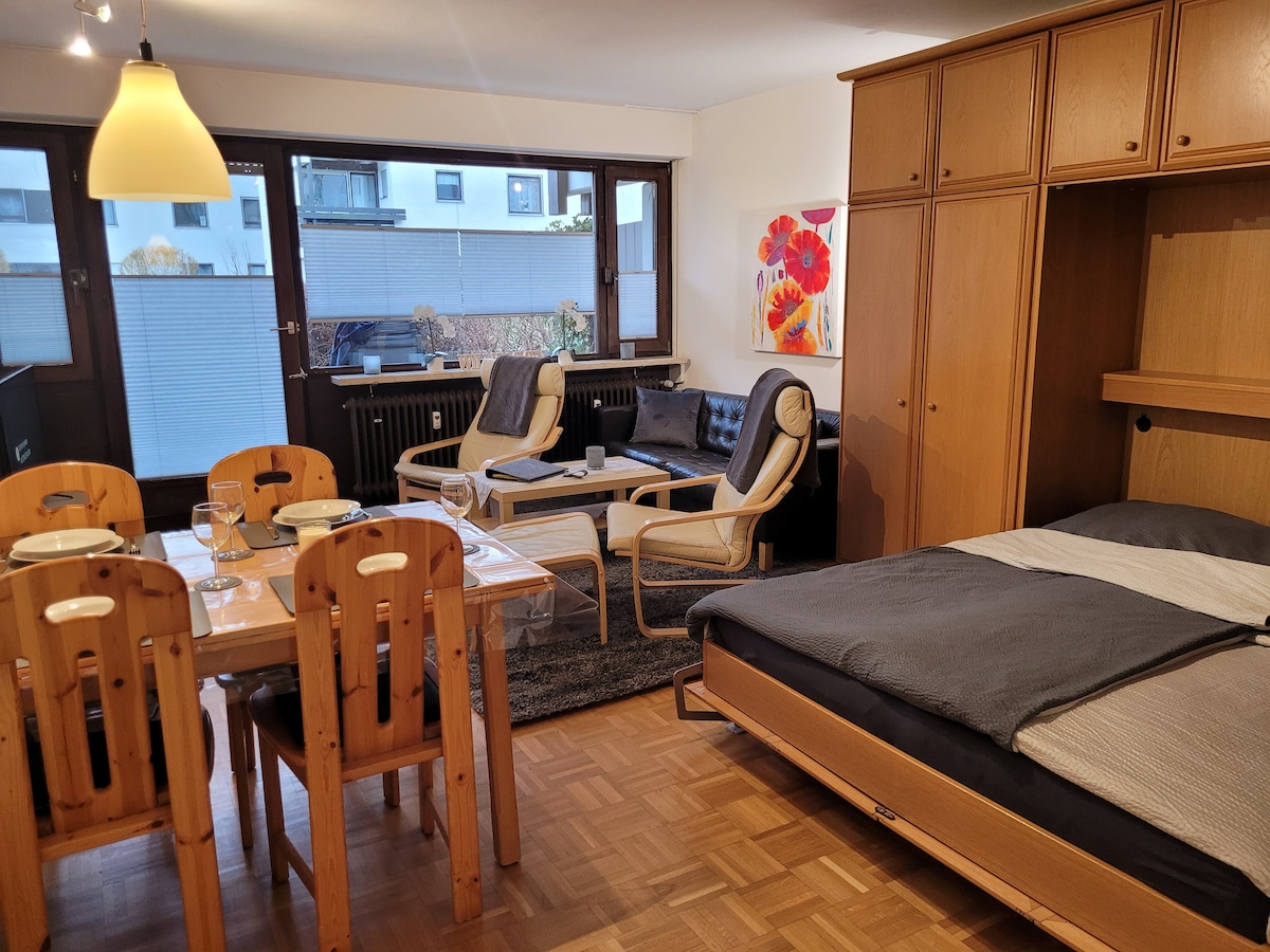 Дневна соба со трпезарија/простор за спиење