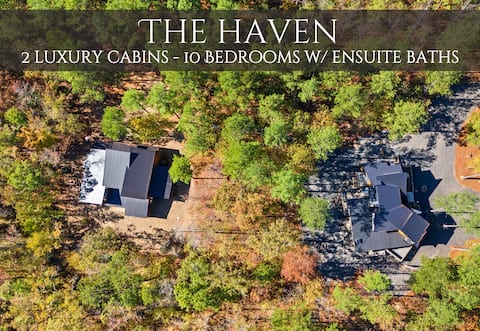 Creekside | Sleeps 36 | 2 Cabins | En-Suite Baths