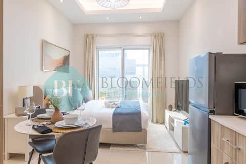 Popular Airbnb listing: Bloomfields Studio in Hera Tower - Sport City in Al Hebiah Fourth