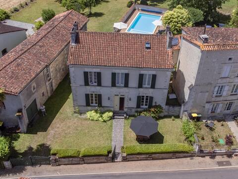 Two family houses by a river plus a private pool