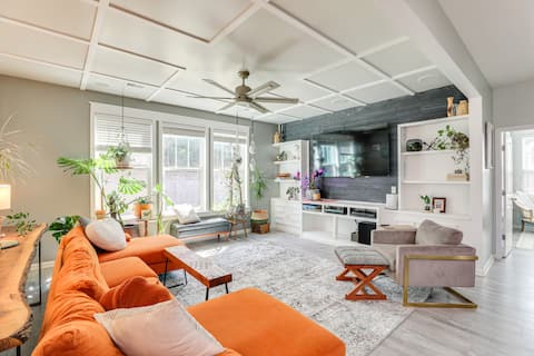 Media Room & Yard: Modern Moncks Corner Home