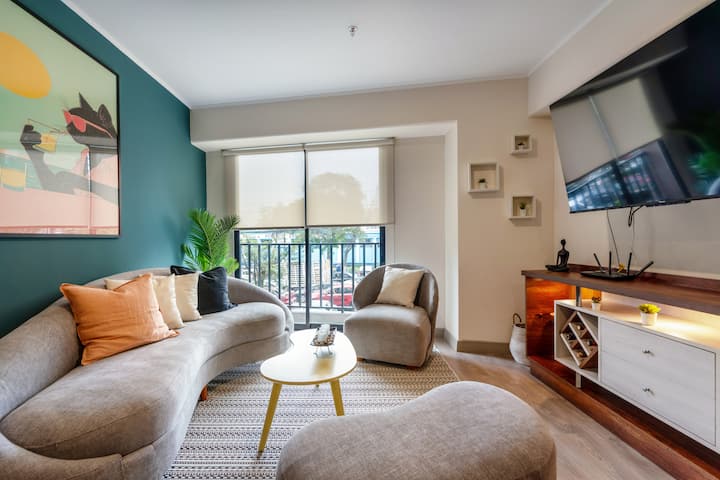 Geko | Stylish 1br Flat W/ Pool In Barranco - Lima