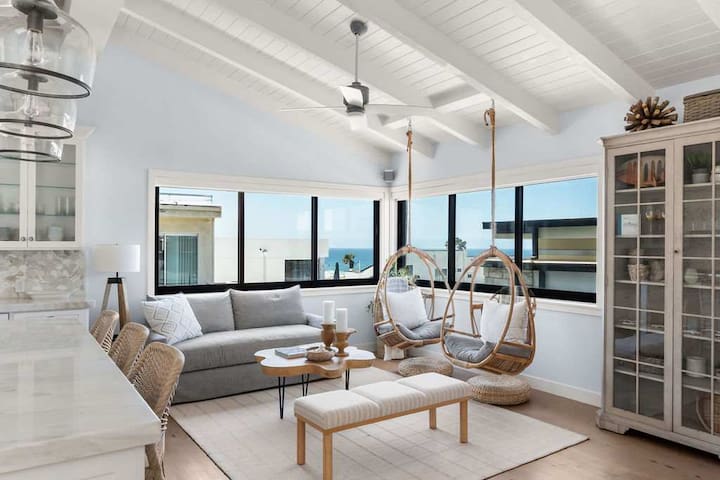 Oceanview 2,200 SF Home | Steps to Beach | Gym