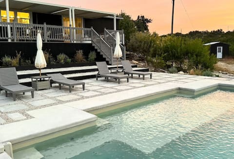 Luxe Designer Home with Saltwater Pool on 4 Acres