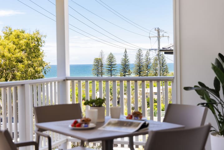 OCEAN VIEW – beach house, steps to Beach & shops