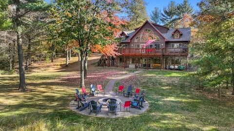 Castle Rock Lake,30 miles to Dells,Fireplace,Games