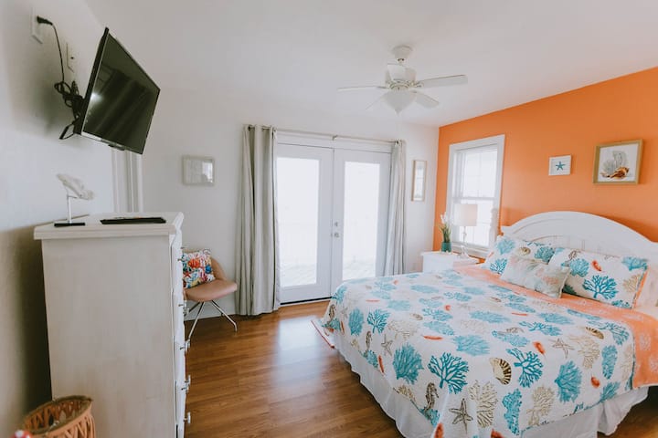 NH355: Vzdialenosť od pobrežia | ML Spálňa 5 - menšia manželská posteľ, vlastná kúpeľňa, prístup na terasu