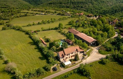 Two-Villa Estate with Pool Valley Views