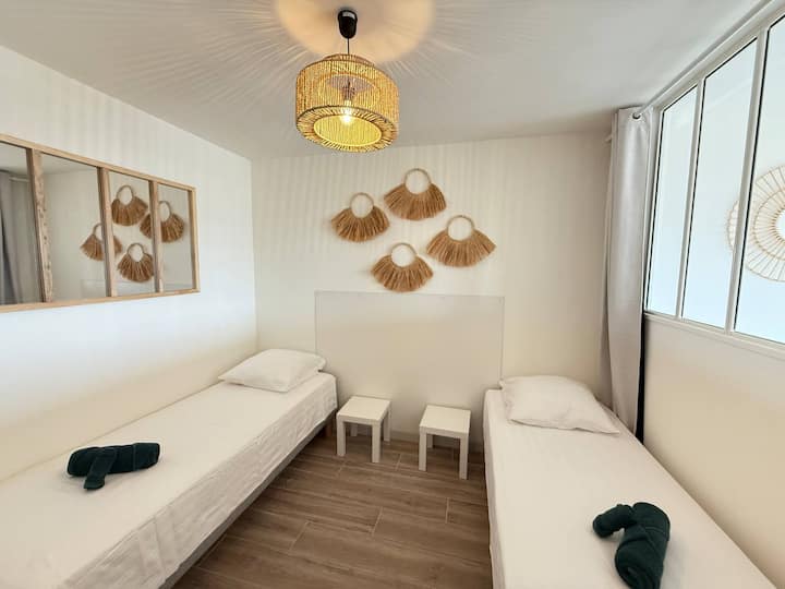 Vue Mer Et Plage à Vos Pieds Appartement Lumineux - Valras-Plage