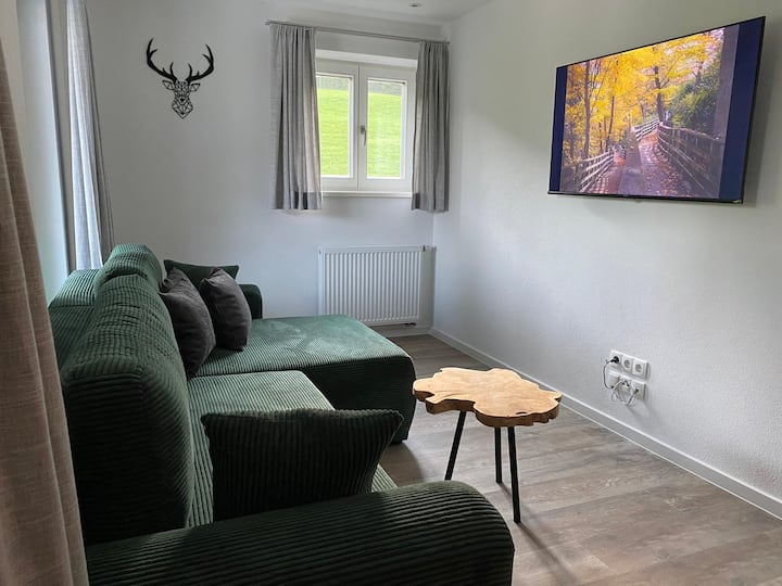 ספה גדולה, מתאימה גם לשינה.