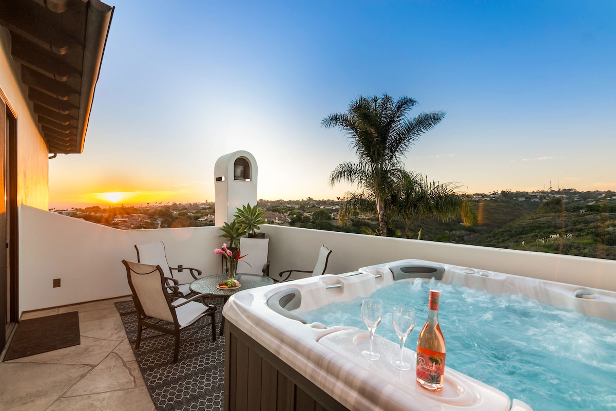 Panoramic Ocean Views - Spanish Villa+Rooftop Spa - Villas for