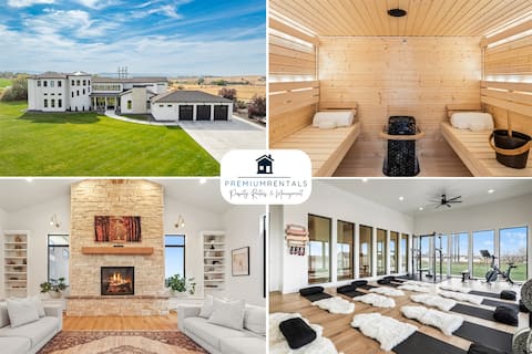 14,000 SqFt Estate w/ Gym Theater Suana Sleeps 40+