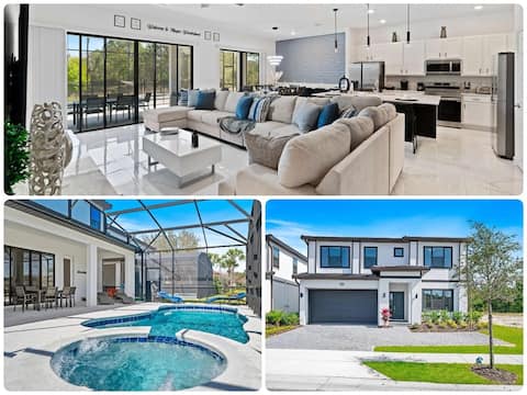 1209-9-B -Mansion themed with pool near Disney