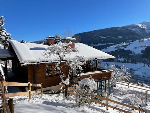Chalet with sauna, garden, and outdoor fireplace