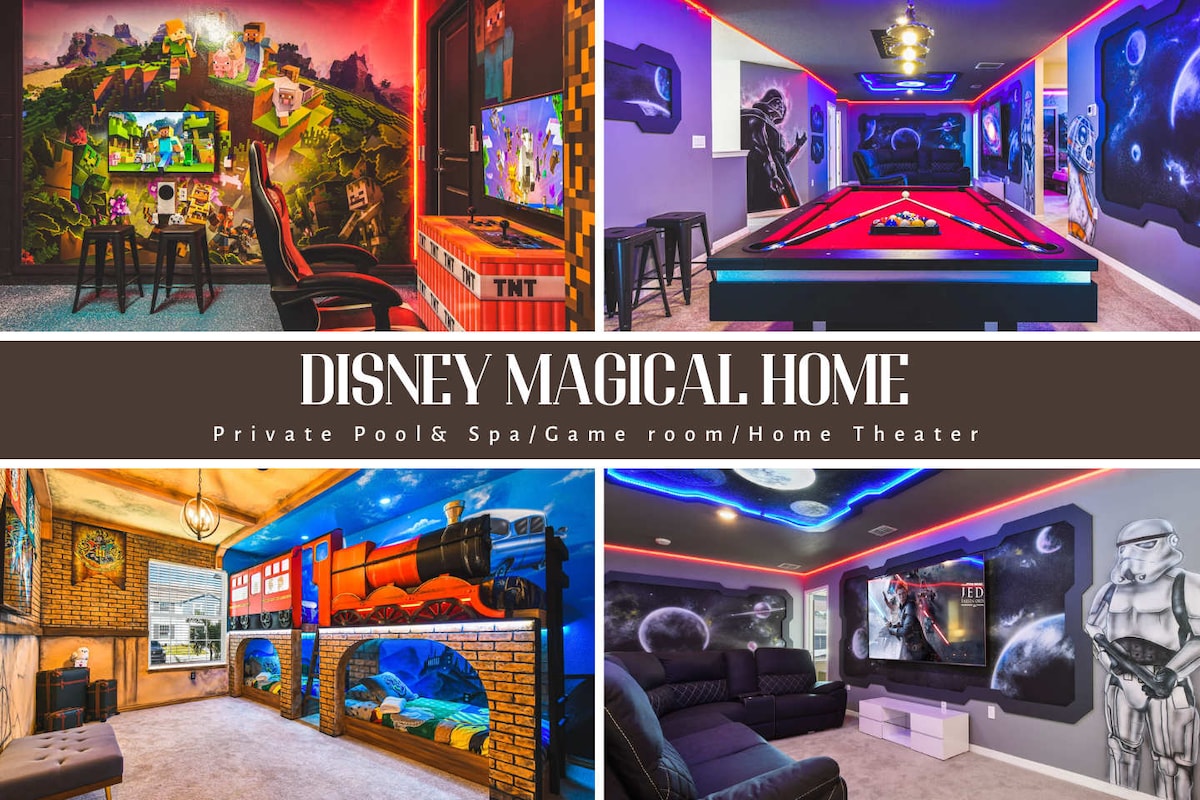 Alice & Minecraft Rooms w/ Pool & Spa Escape - Houses for Rent in  Davenport, Florida, United States - Airbnb