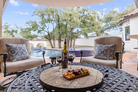 LuxGroupFallRetreat | Pool w/Spa | Sports Court | Ga