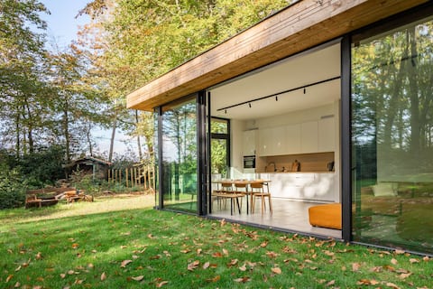 Glass Forest Cabin Holenduif Lakebos 3BR Quiet