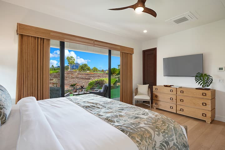 Master Bedroom na may Ensuite Bath, Lanai at HDTV