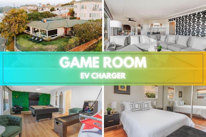 Family Mission Bay Views, Game Room, Jacuzzi!
