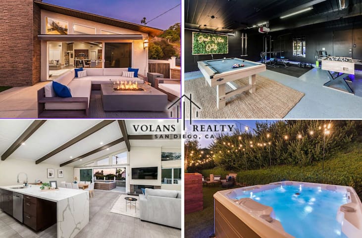 Modern Coastal Retreat w/ Hot Tub & Game Room