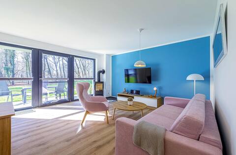 Top Airbnb: apartment Wiesenschnecke near the water in Krakow Am See