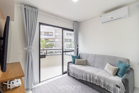 Imóvel de sucesso: Apart with barbecue 7 min from the beach ORN0101 em Ingleses Norte