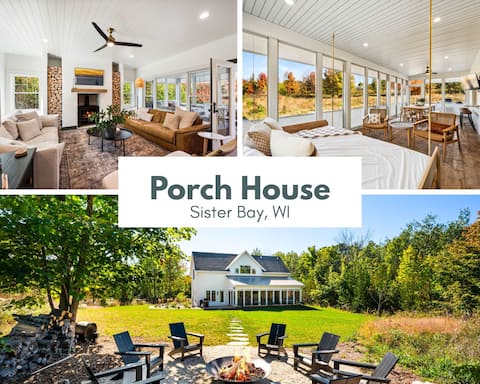 Designer Retreat · Screened Porch · Sister Bay