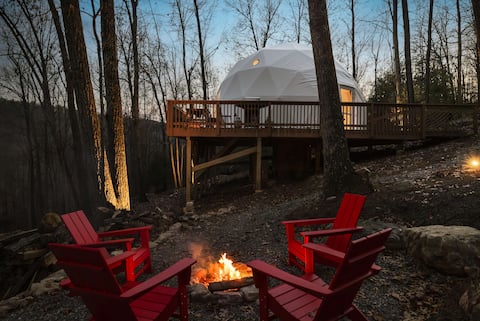 Glamping Dome w/Hot Tub, Fire Pit & River Access