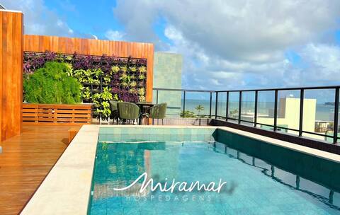 Apart with balcony at Cabo Branco