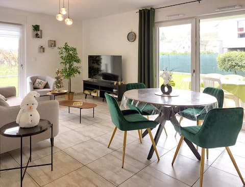 Florive with 2 parkings, view castle, 5km Colmar