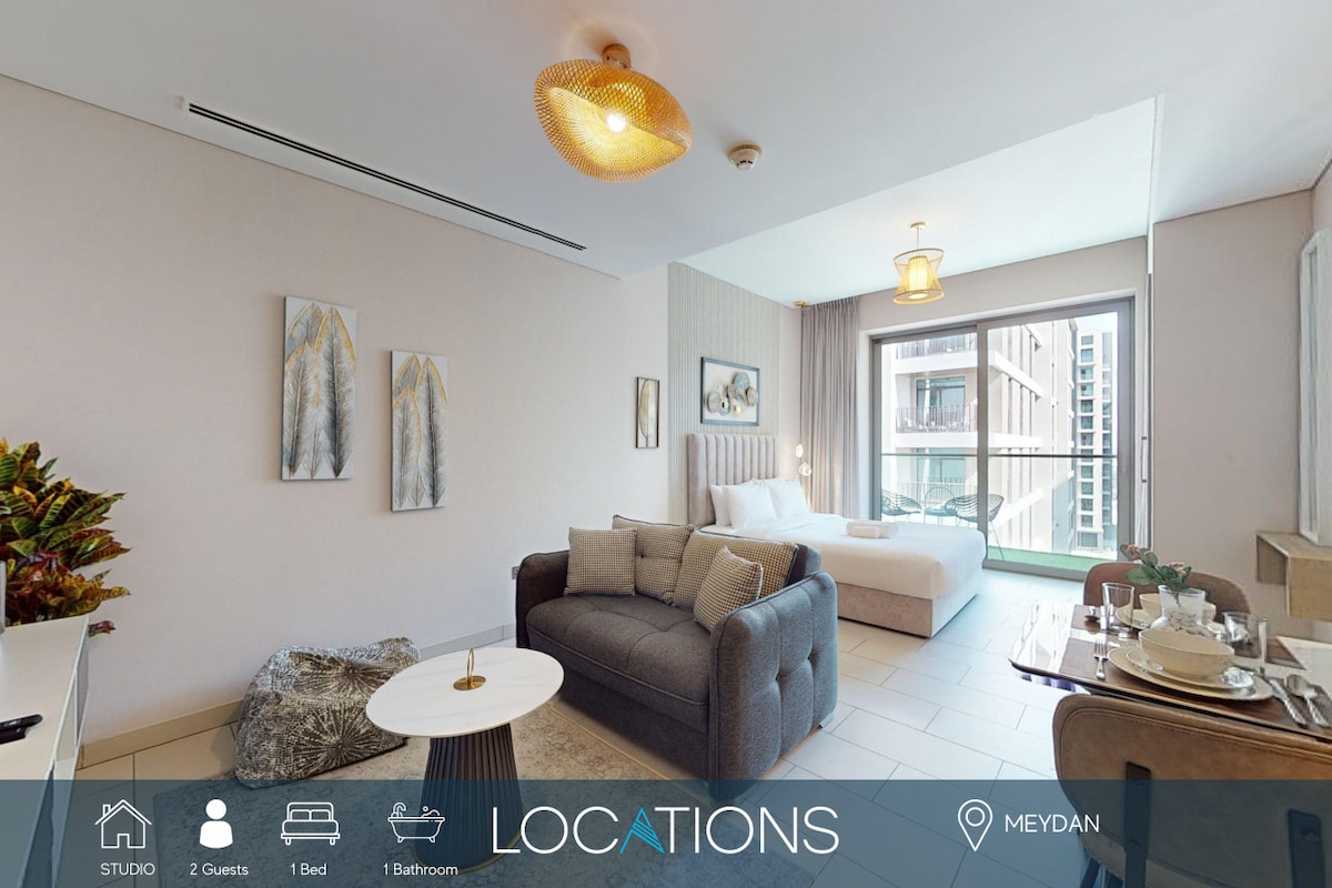 Top Airbnb: Sobha Hartland - Charming Studio in Meydan in Al Merkadh